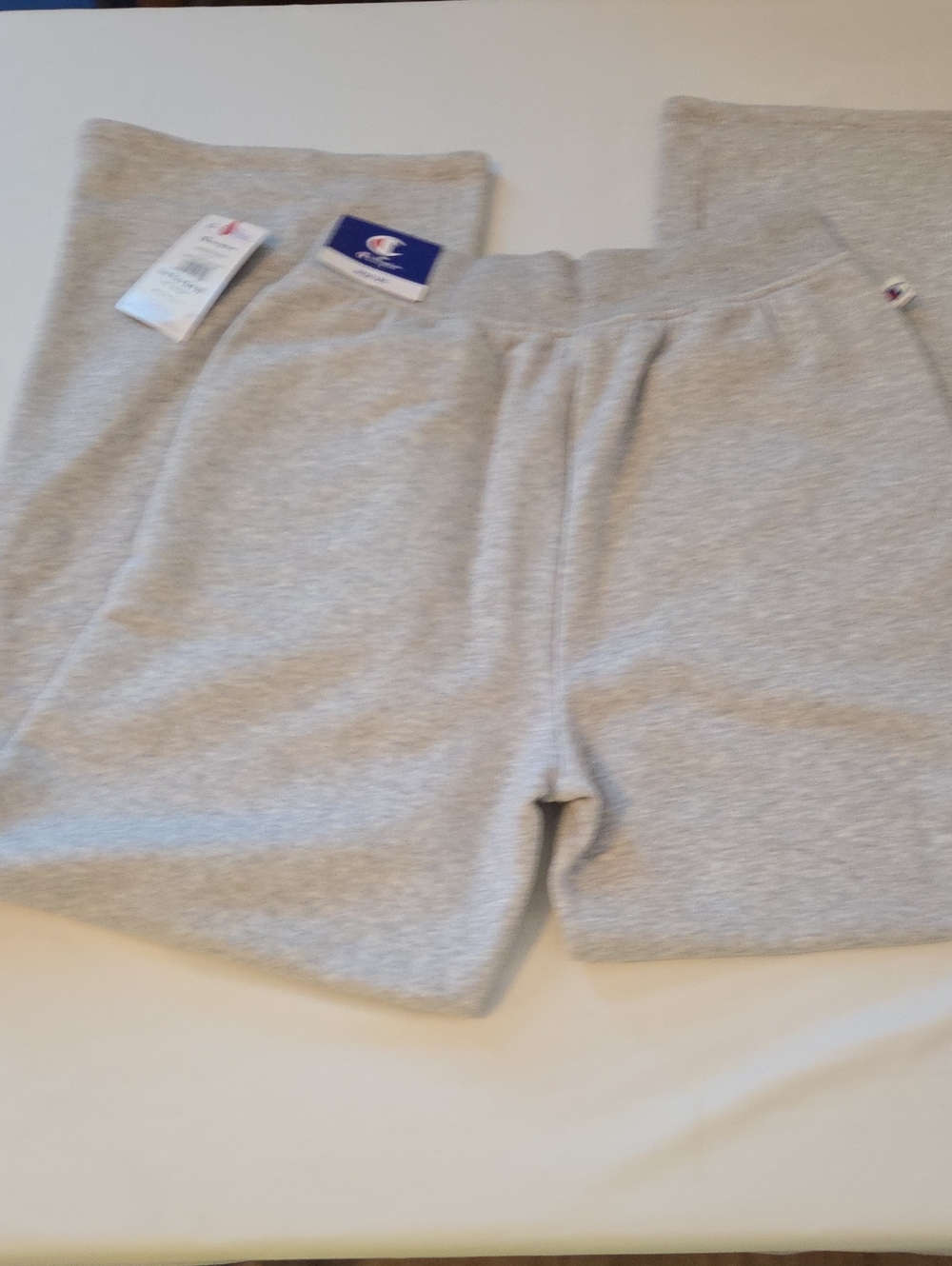 Champion Light Gray Mens Sweatpants - Logo Pocket